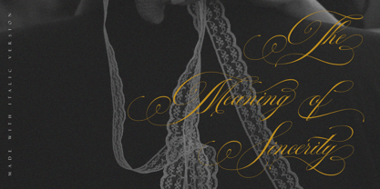 Auraliene Script Pro Font Poster 4