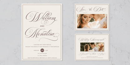 Auraliene Script Pro Font Poster 6