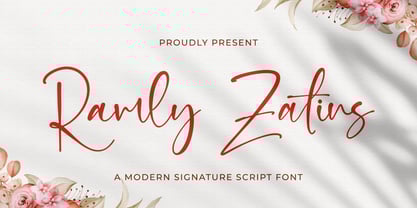 Ramly Zatins Font Poster 1