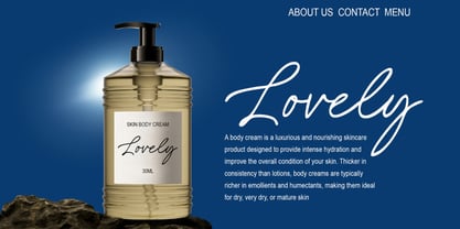 Amely Shine Font Poster 5