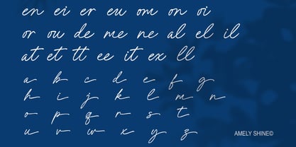 Amely Shine Font Poster 7