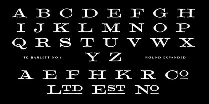 TC Barlett No1 Font Poster 10