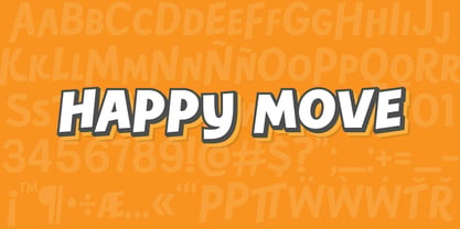 Happy Move Font Poster 1