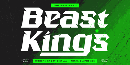 Beast Kings Font Poster 1