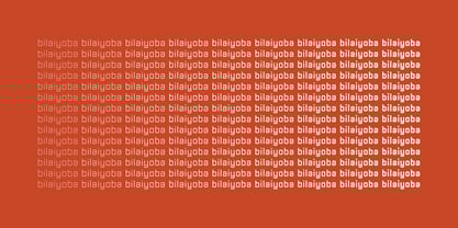Bilaiyoba Font Poster 6