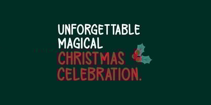 Peaceful Christmas Font Poster 5