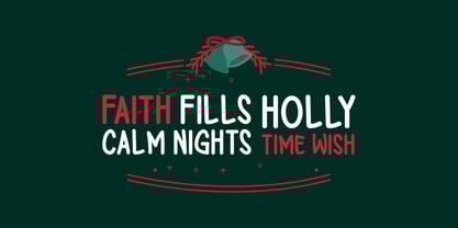 Peaceful Christmas Font Poster 2