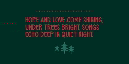 Peaceful Christmas Font Poster 3