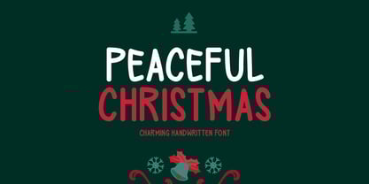 Peaceful Christmas Font Poster 1