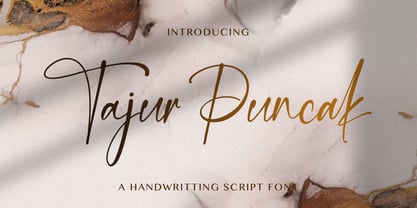 Tajur Puncak Font Poster 1