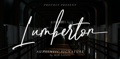 Lumberton Font Poster 1