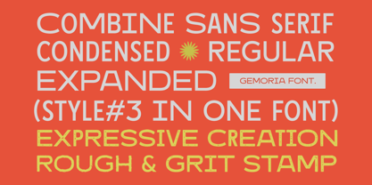 Gemoria Font Poster 2