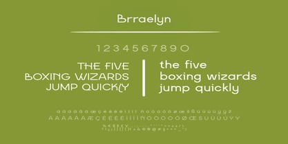Brraelyn Font Poster 7