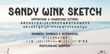 Sandy Wink Font Poster 12