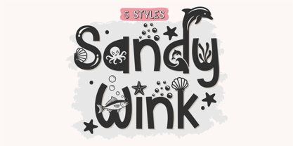 Sandy Wink Font Poster 1