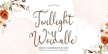 Twillight Woidalle Font Poster 1