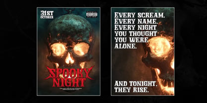 Drip Thorny Font Poster 2