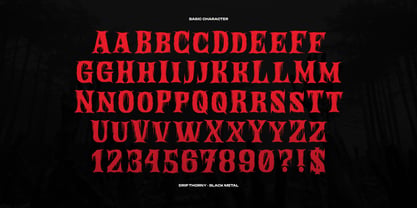 Drip Thorny Font Poster 10