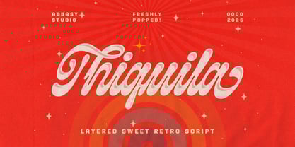 Thiquila Font Poster 1