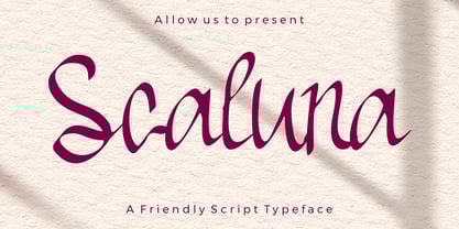 Schaluna Font Poster 1