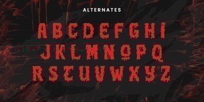 Ghouls Bloods Font Poster 9