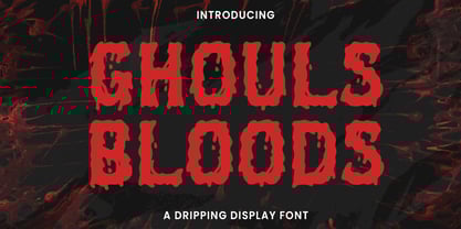 Ghouls Bloods Font Poster 1