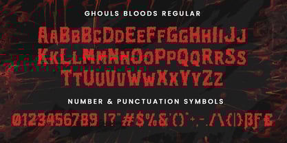 Ghouls Bloods Font Poster 8