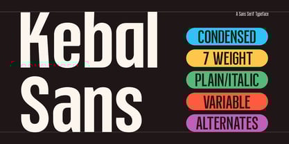 Kebal Font Poster 1
