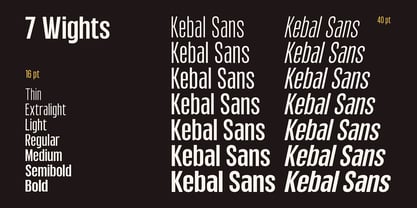 Kebal Font Poster 2