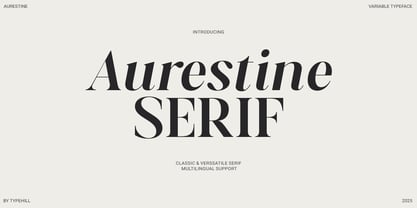 Aurestine Serif Font Poster 1