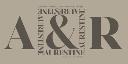 Aurestine Serif Font Poster 14