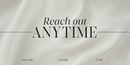 Aurestine Serif Font Poster 8