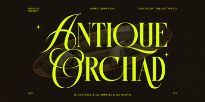 Antique Orchad Font Poster 1