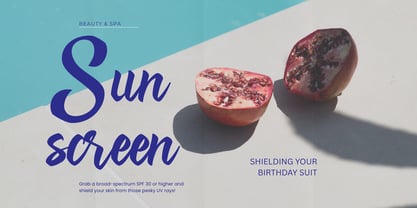 Blislyn Line Font Poster 10