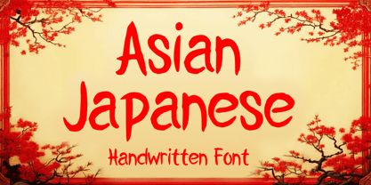 Asian Japanese Font Poster 1