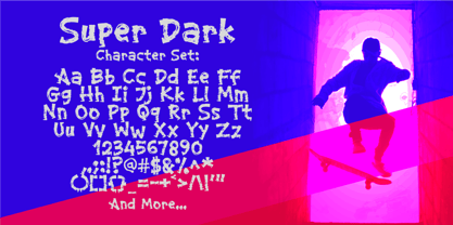 Super Dark Font Poster 5