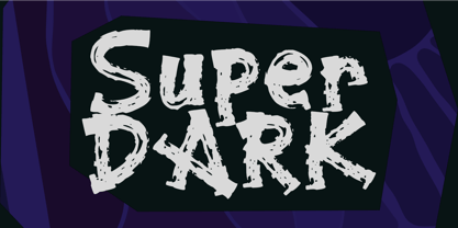Super Dark Font Poster 1