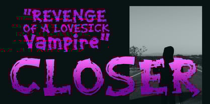 Super Dark Font Poster 3