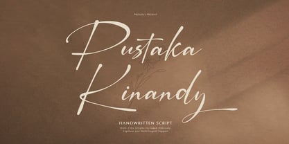 Pustaka Kinandy Font Poster 1