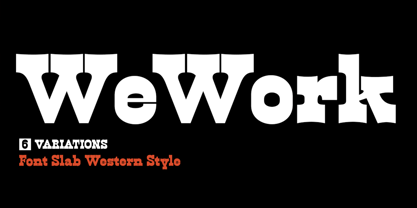 We Work Font Poster 1