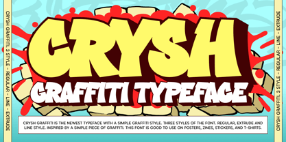 Crysh Graffiti Font Poster 1