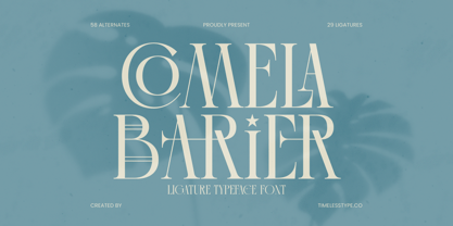 Comela Barier Font Poster 1