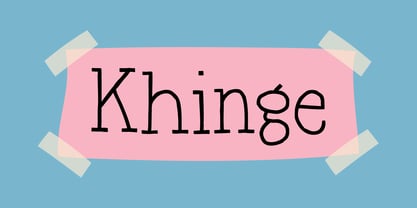 Khinge Font Poster 1