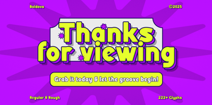 Boldova Font Poster 10