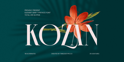 Kozan Font Poster 1