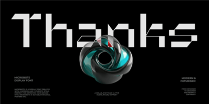 Microbots Font Poster 10