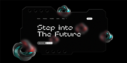 Microbots Font Poster 9