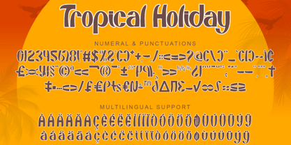Tropical Holiday Font Poster 7