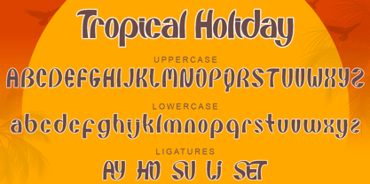 Tropical Holiday Font Poster 6