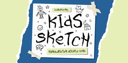 Kids Sketch Font Poster 1